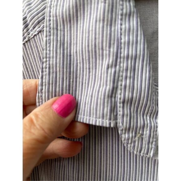 Kenneth Cole men’s size L striped button up shirt - Picture 3 of 7